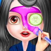 Cute girl fesyen makeover spa: permainan makeup