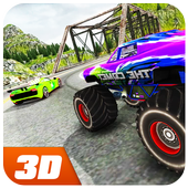 Monster Trucks &amp; Real Drift Cars Highway Racing 3D icon