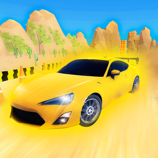 Racing games: car 3d icon