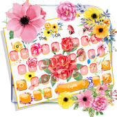 Colorful Flower Keyboard Theme icon