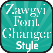Zawgyi Font Changer Style أيقونة