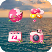 Cute Pink Girl Candy Icon Pack icon