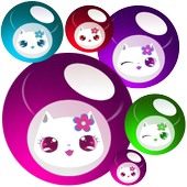 Lily Kitty Ball Live Wallpaper icon