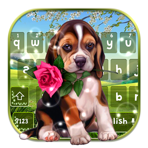 Ogród Cute Dog Keyboard icon