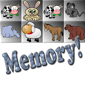 Cartoon animal memory icon