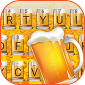 Bubbling Beer Theme&amp;Emoji Keyboard icon