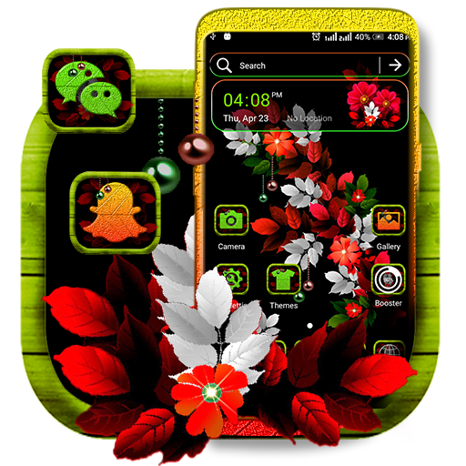 Floral Leaf Launcher Theme icon