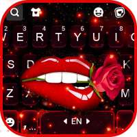 Sexy Rosy Lips Keyboard Background on 9Apps