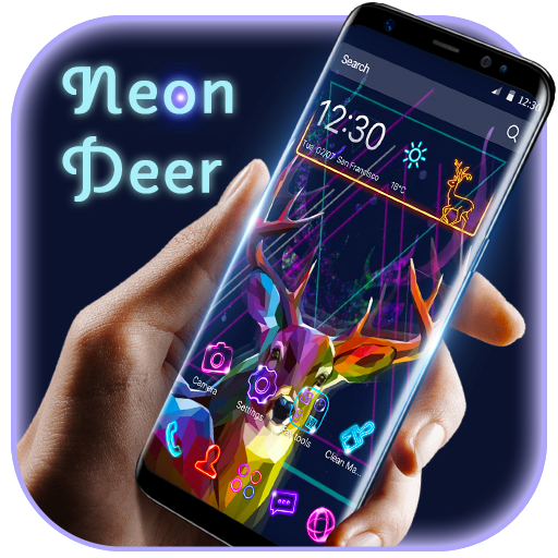 Neon colorful collections icon