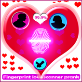 Fingerprint love scanner prank icon