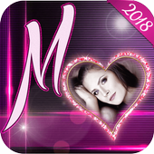 Lighting Text Photo Frames 2018 icon