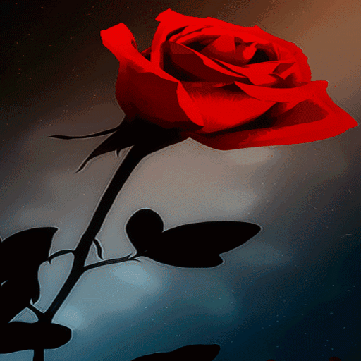 Abstract Red Rose LWP icon