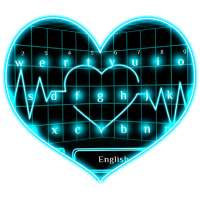 Clavier Tech Neon Heart on 9Apps