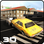 City Car Tow Transport Truck icon