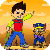 police boy in mission icon