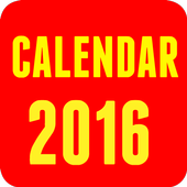Calendar 2016 أيقونة