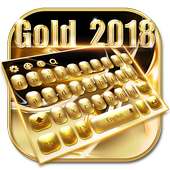 ذهبية 2018 موضوع لوحة المفاتيح on 9Apps