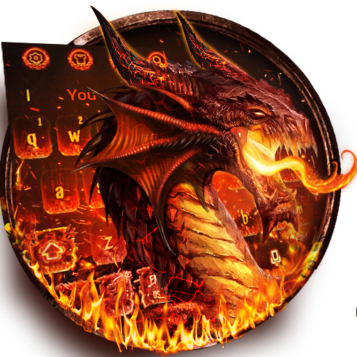 Red Fire Dragon Keyboard Theme icon