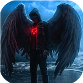 Schwarze Kunst Tapeten icon