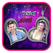 Couple Locket Photo Frame and Photo Editor icon
