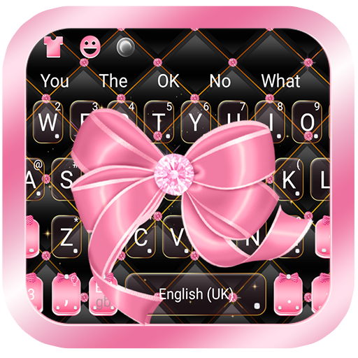 Luxury Pink Bow Keyboard icon