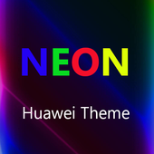 Neon black theme for Huawei icon