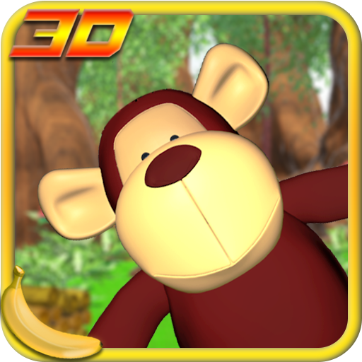 Jungle Monkey Fruit 3D Games icon