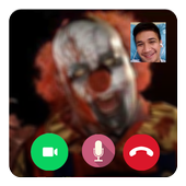 Call Video Scary Clown Prank أيقونة