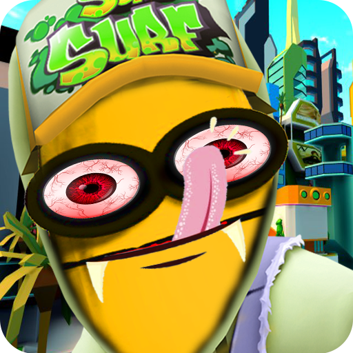 Banana scary granny eats icon