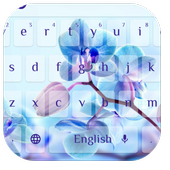 Orchid Floral Keyboard Theme icon