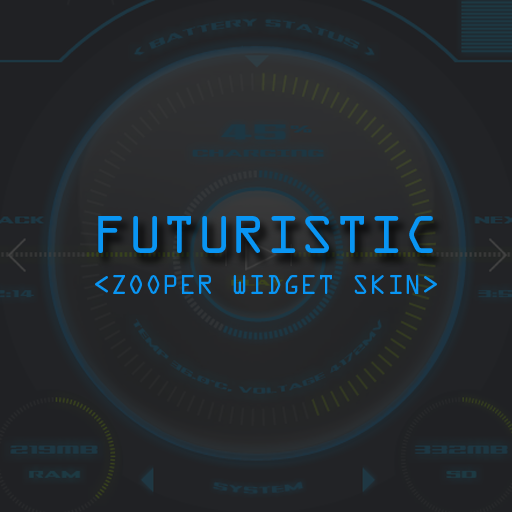 Futuristic Zooper Widget Skin icon