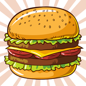 Delicious King Burger Shop Fast Food icon