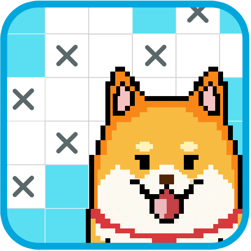 Nonogram puzzle -picture cross icon