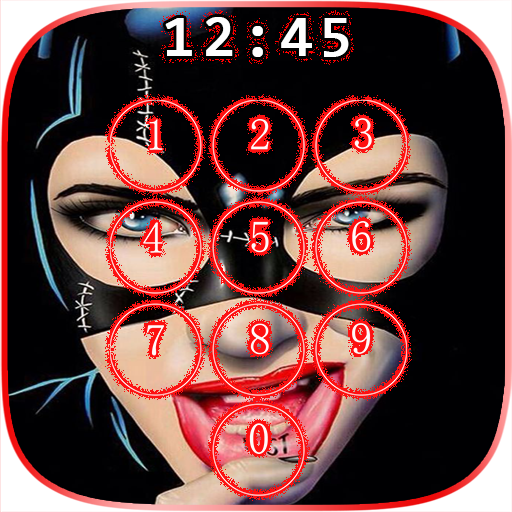 Art Cat Woman Lock Screen أيقونة