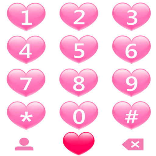 THEME PINK HEARTS FOR EXDIALER icon
