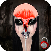 Zombie Zipper Girl Screen Lock icon