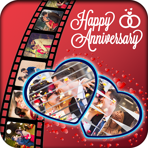 Anniversary Photo Video Movie Maker with Music icon