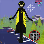 Bat Stickman Rope Hero Gangstar Crime icon