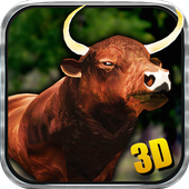 Angry Bull Simulator Game 3D icon