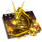 3D Live Gold Dragon Keyboard icon
