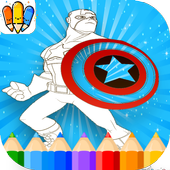 🇺🇸 Super-Hero Coloring icon