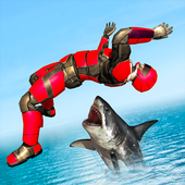 Superhero Robot Water Slide icon