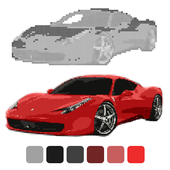 Car Coloring by Number: Sandbox Coloring أيقونة
