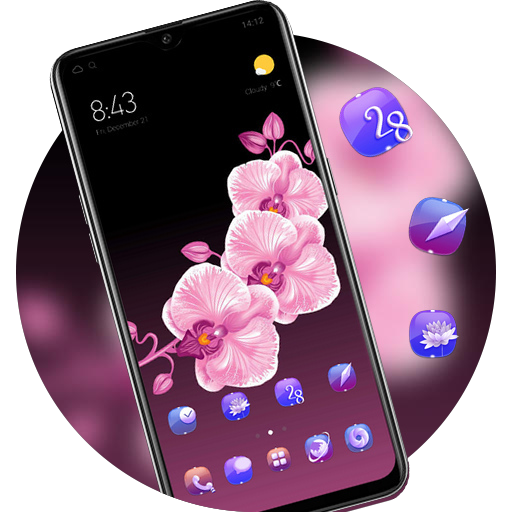 Flower theme A Peach Fresh Drawing icon