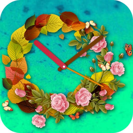 Flower Clock Live Wallpaper icon