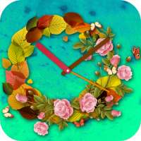 Flower Clock Live Wallpaper on 9Apps