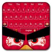 Red Fighting Bird Keyboard Theme