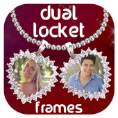 Dual Love Locket Photo Frames icon