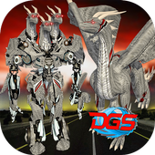 Multi Dragon Robot Warrior vs Monsters City Battle icon