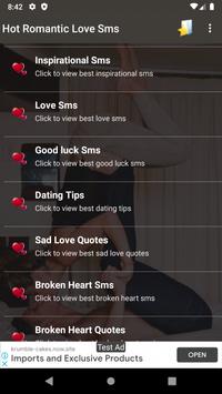 Hot Romantic Love Sms screenshot 3